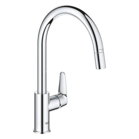 Змішувач для кухні з висувним виливом Grohe StartCurve 30562000 CV036271 фото