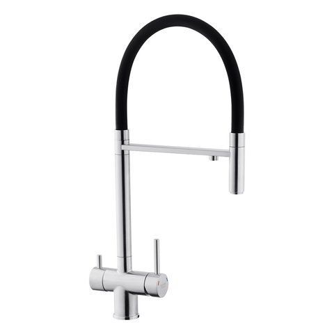 Змішувач для кухні з підключенням до фільтра Kroner KRP Edelstahl Klassisch - ESG03815BLK CV027933 фото