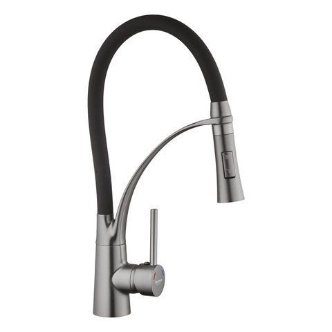 Змішувач для кухні Kroner KRP Ersel - GRP03393BLK CV033800 фото
